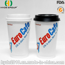 16 Oz Disposable Double Wall Coffee Paper Cup with Logo (16 oz)